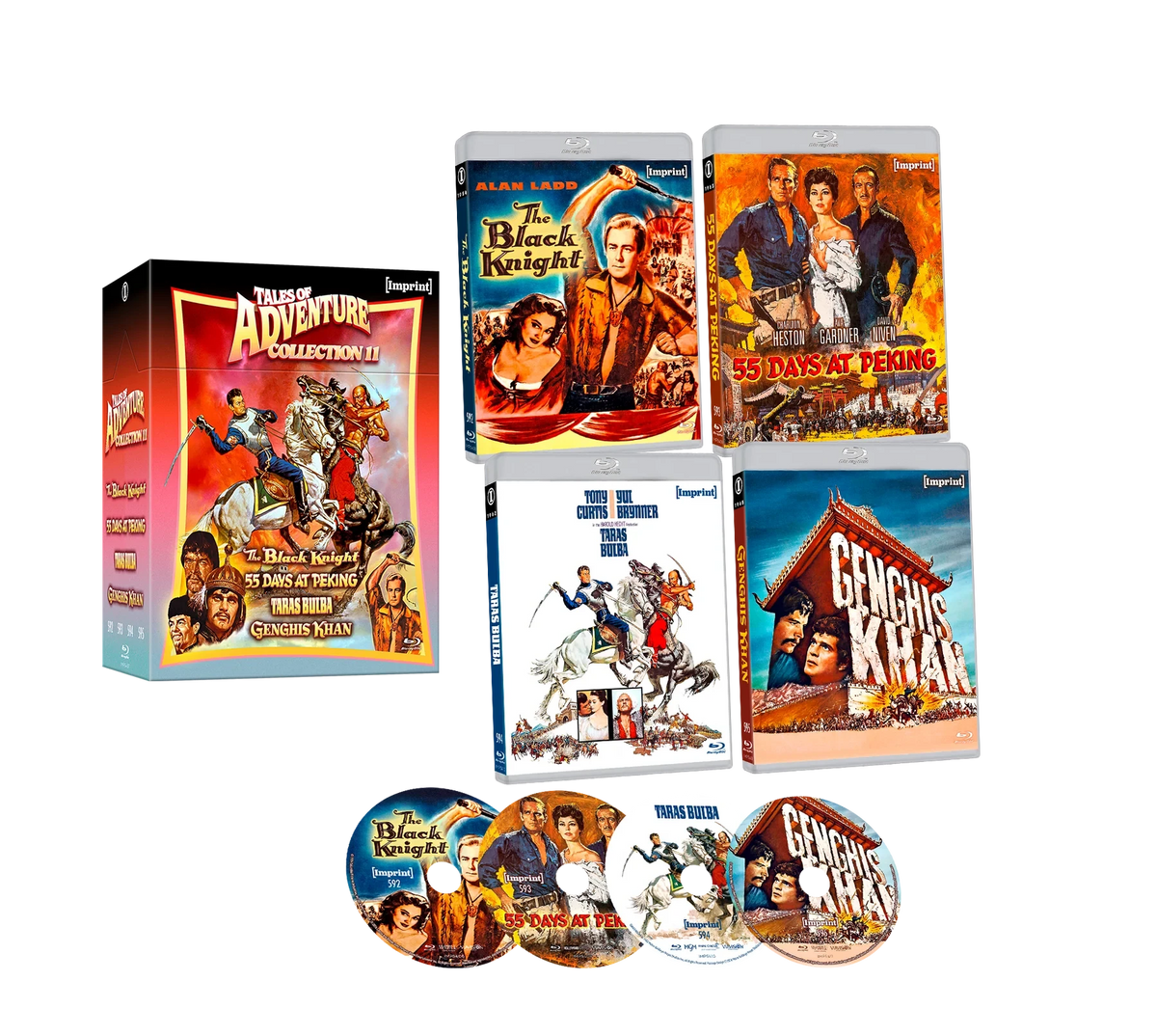 Box contents of Tales of Adventure: Collection 11 (1954 - 1965) Limited Edition Hardbox [Blu-ray] (Australian Import)