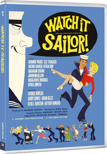 Watch It Sailor! front cover from Hammer Volume Seven: Ships & Giggles Limited Edition (UK Import) [Region B Blu-ray]