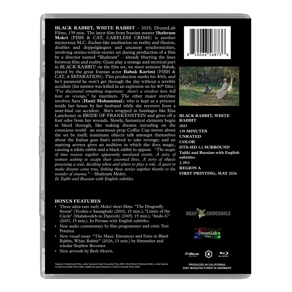 Back case of Black Rabbit, White Rabbit Deluxe Limited Edition [Blu-ray]