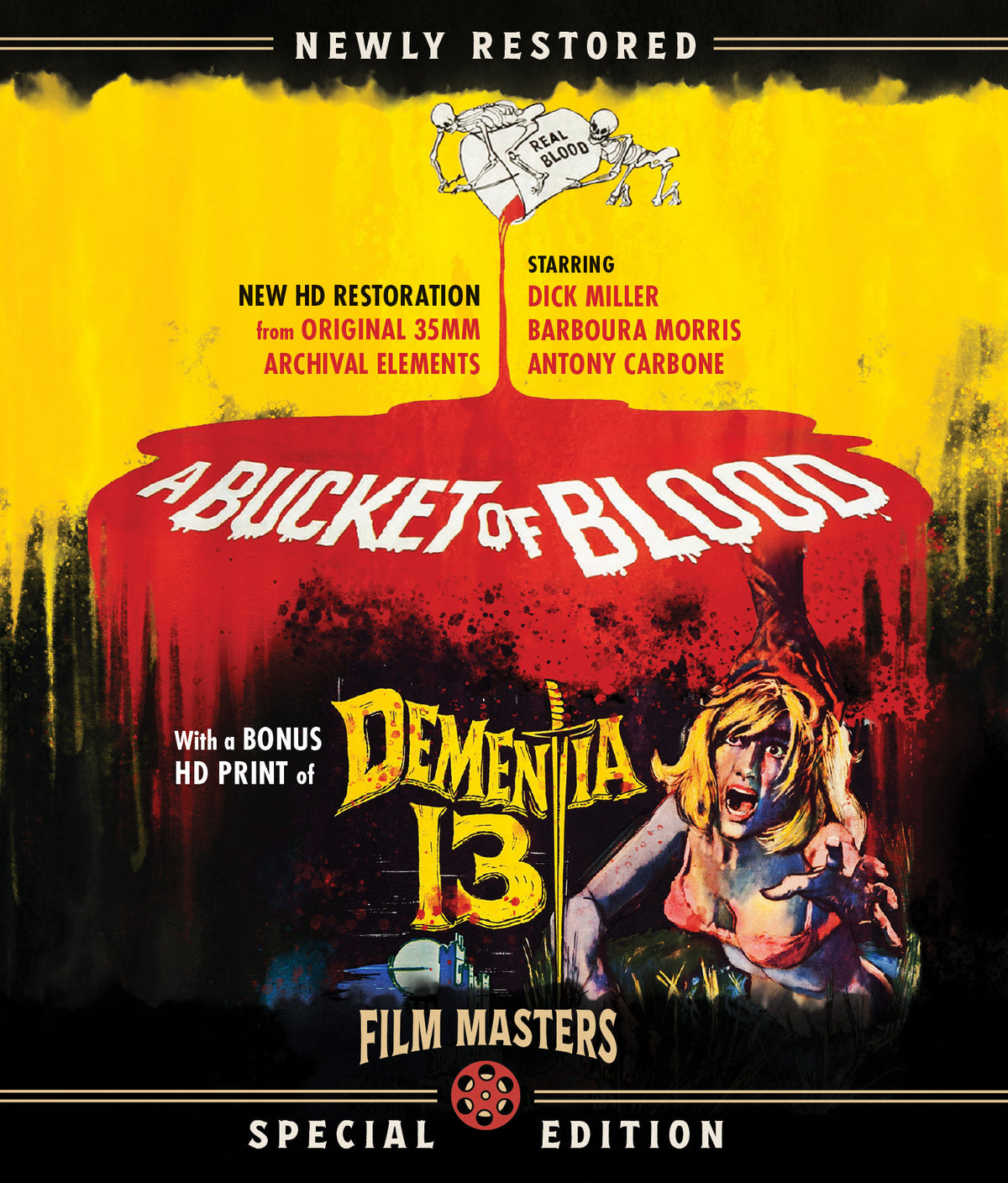 Front cover of A Bucket of Blood/Dementia 13 Double Feature [Blu-ray]