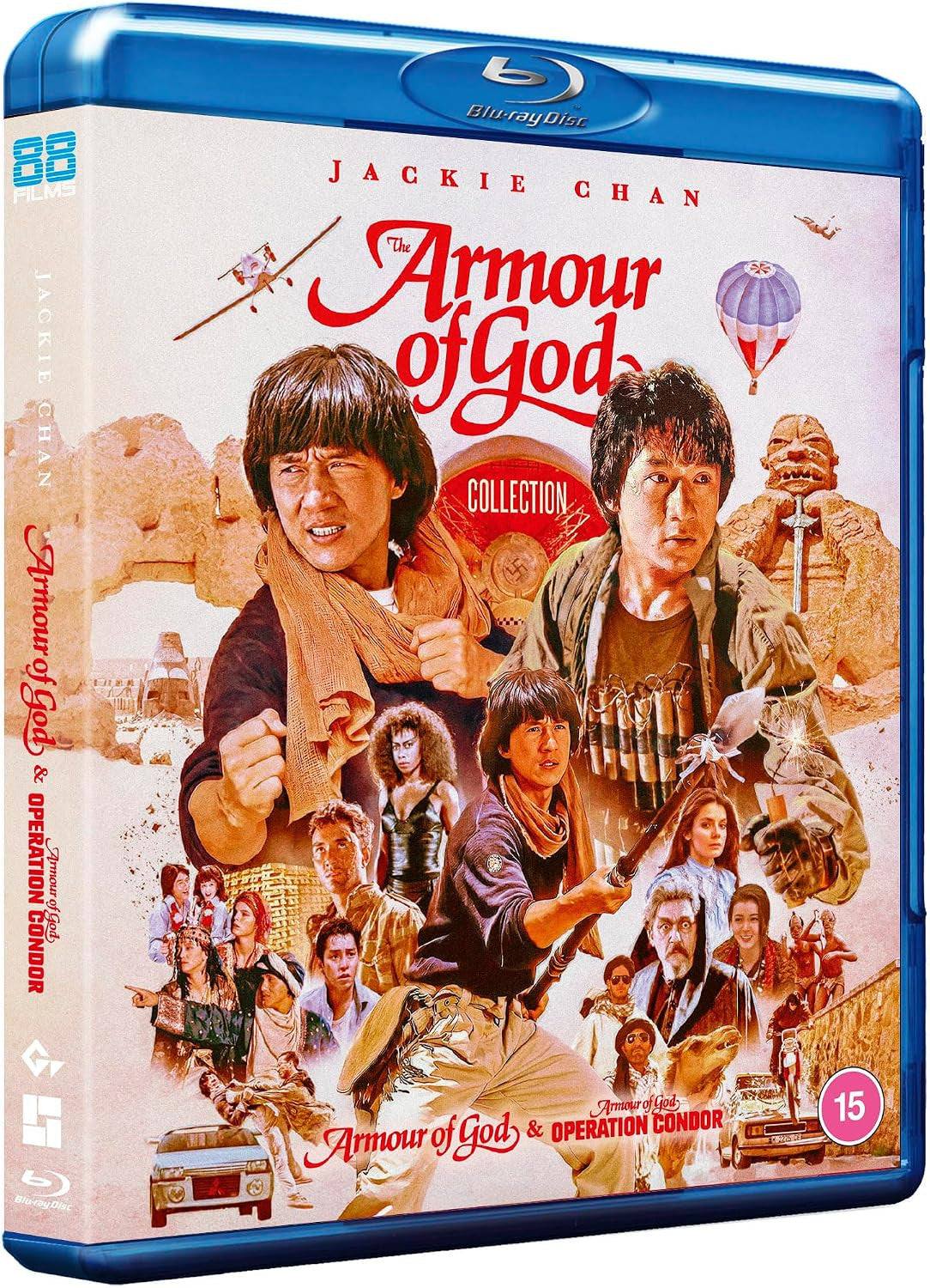 Front cover of Armour Of God I & II (UK Import) [Region B Blu-ray]