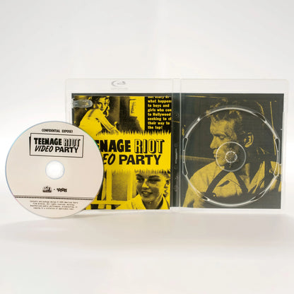 Open case showing disc art of Teenage Riot Video Party [Blu-ray]