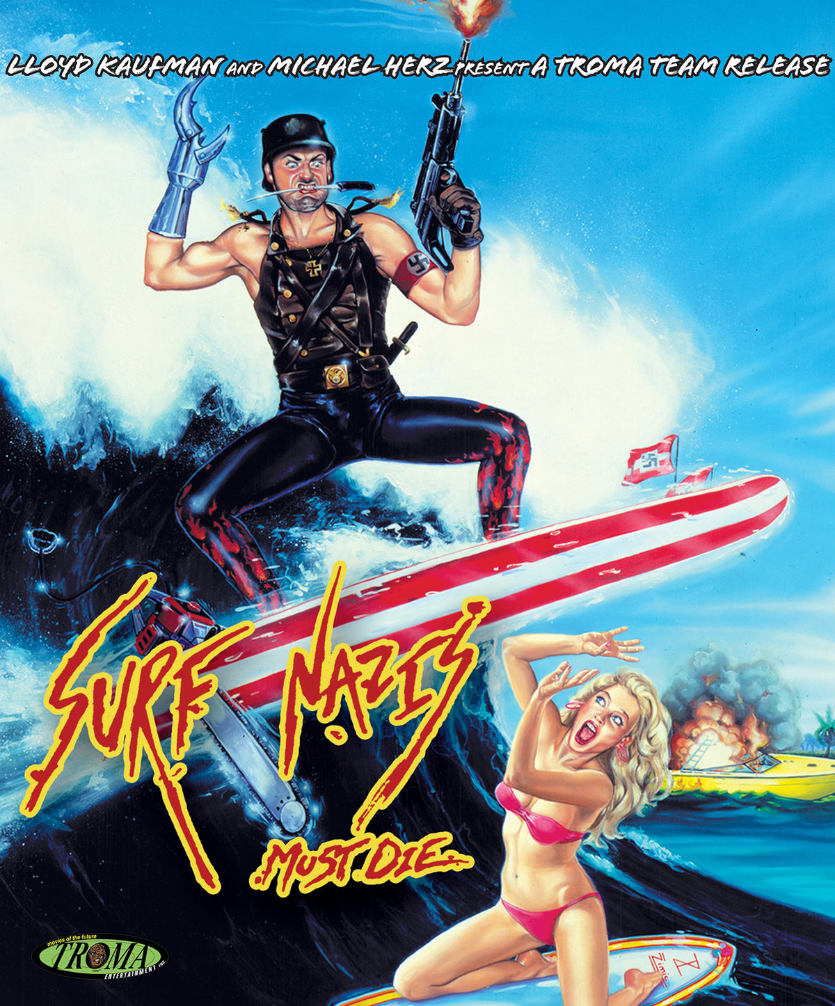 Front cover of Surf Nazis Must Die! Special Edition [4K Ultra HD + Blu-ray]