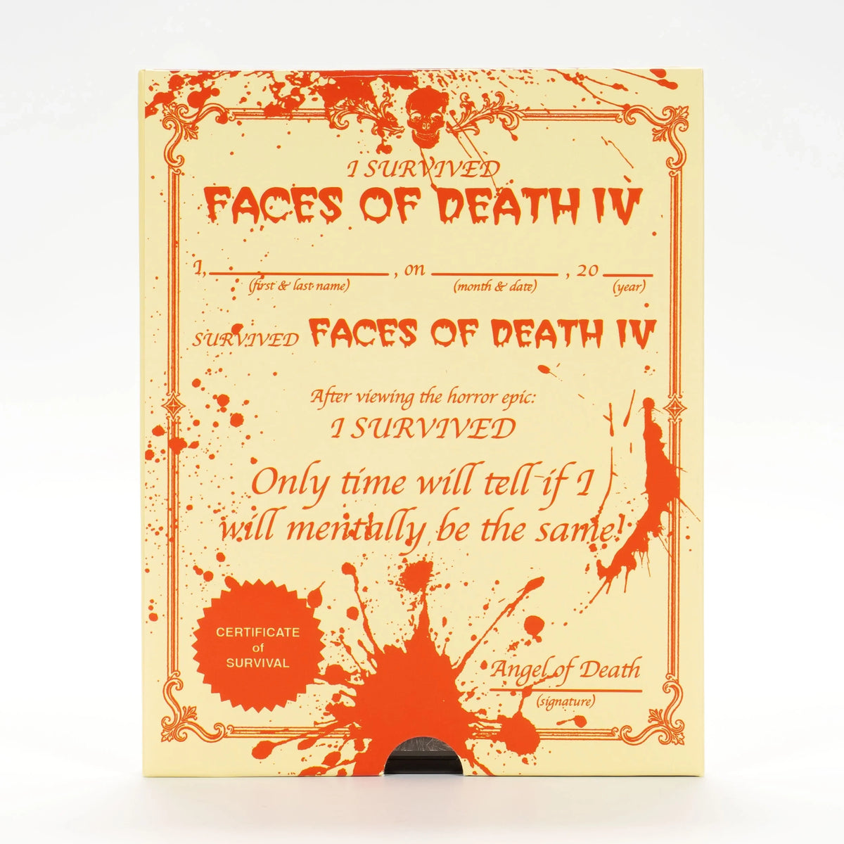 Back cover of Faces of Death IV [4K Ultra HD + Blu-ray]