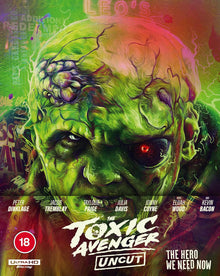 Front cover of The Toxic Avenger (2023) Limited Edition Steelbook (UK Import) [4K Ultra HD + Region B Blu-ray]