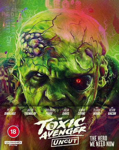 Front cover of The Toxic Avenger (2023) Limited Edition Steelbook (UK Import) [4K Ultra HD + Region B Blu-ray]