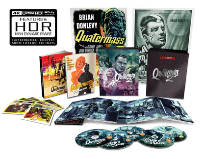 Box contents of Quatermass 2 Limited Collector’s Edition (UK Import) [4K Ultra HD + Region B Blu-ray]