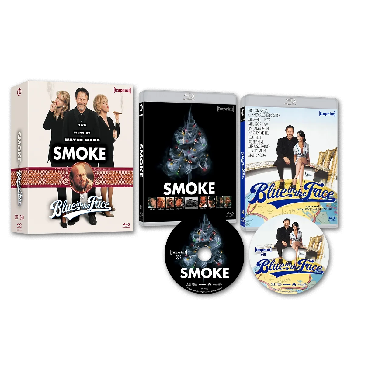Box contents of Smoke / Blue In The Face (1995) Limited Edition Hardbox [Blu-ray] (Australian Import)