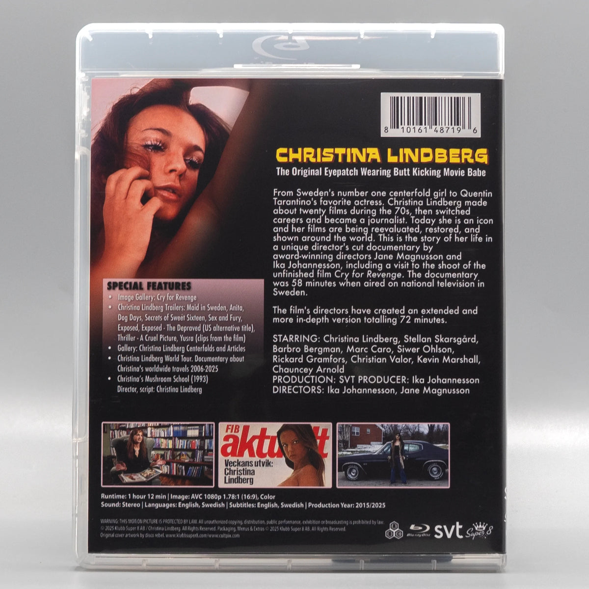 Back case of Christina Lindberg: Eye Patch Wearing Butt Kicking Movie Babe [Blu-ray]