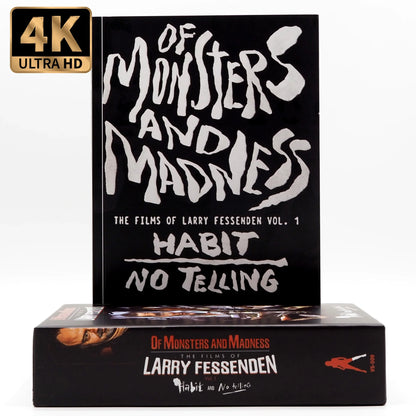 Included front slipcover 1 of Films of Larry Fessenden: Volume 1 – Habit & No Telling [4K Ultra HD + Blu-ray]