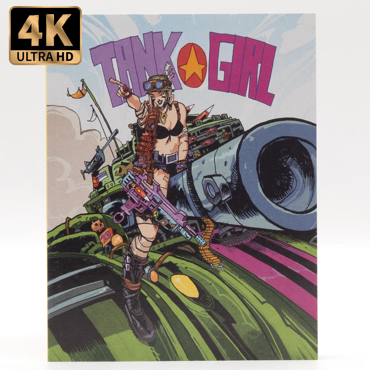 Front of booklet of Tank Girl [4K Ultra HD + Blu-ray]