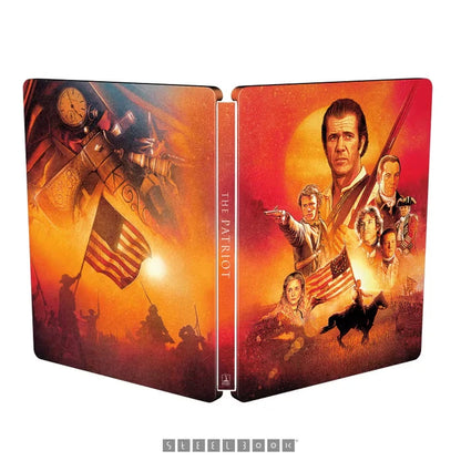 Front and back of The Patriot Limited Edition Steelbook (UK Import) [4K Ultra HD + Region B Blu-ray]