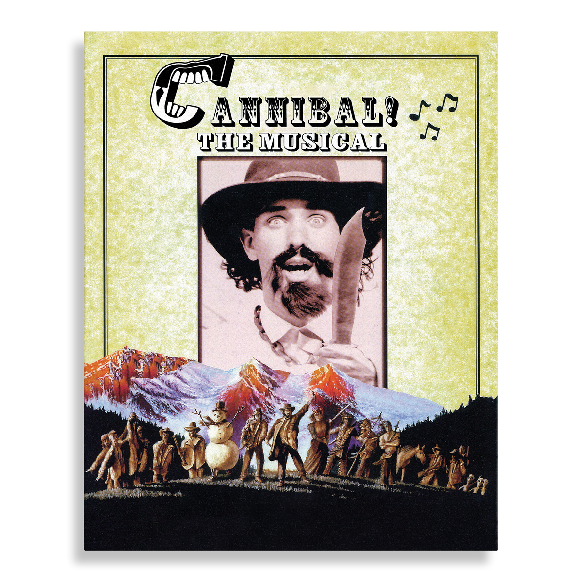 Front straight on view of slipcover of Cannibal! The Musical [Region Free Blu-ray]