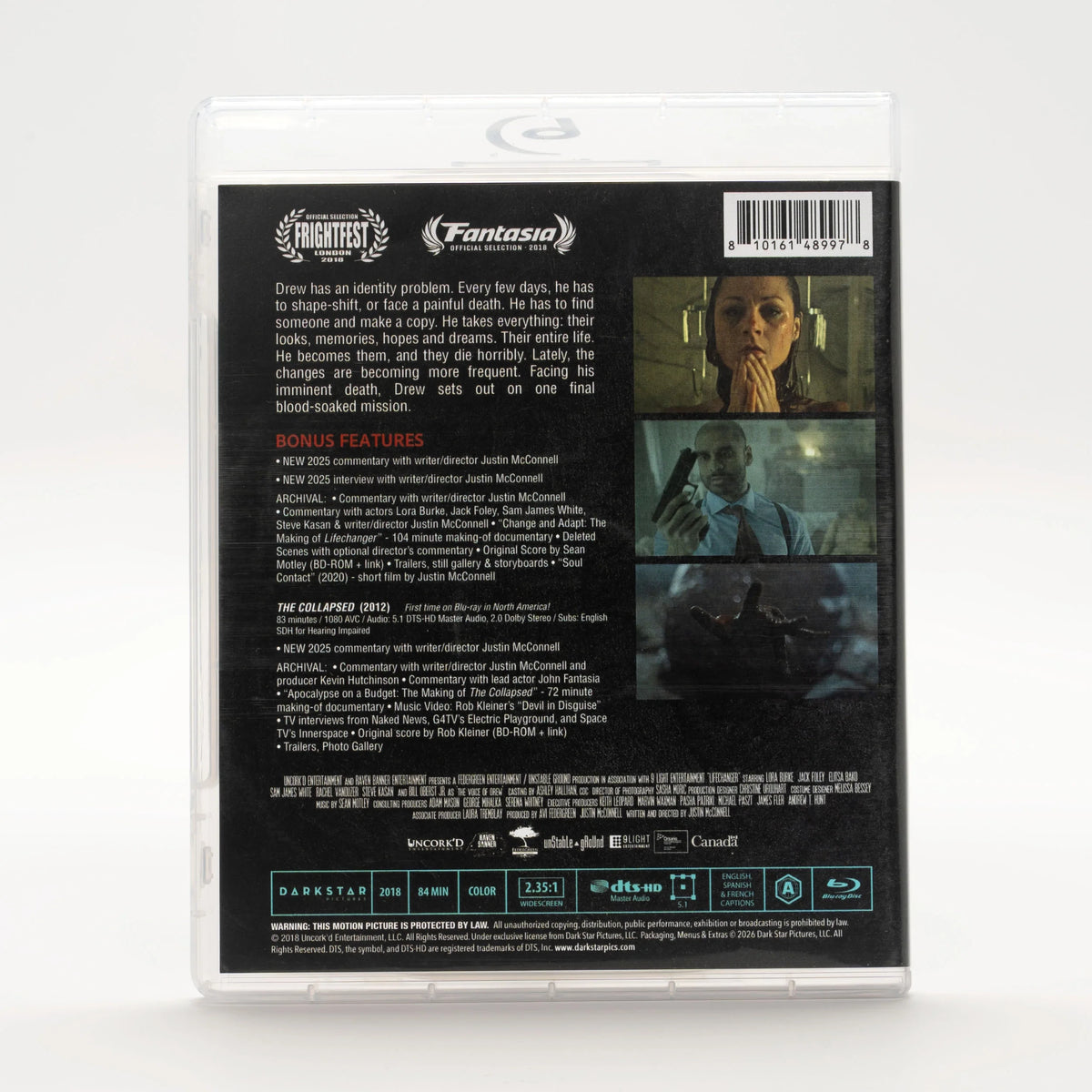 Back case of Lifechanger [Blu-ray]