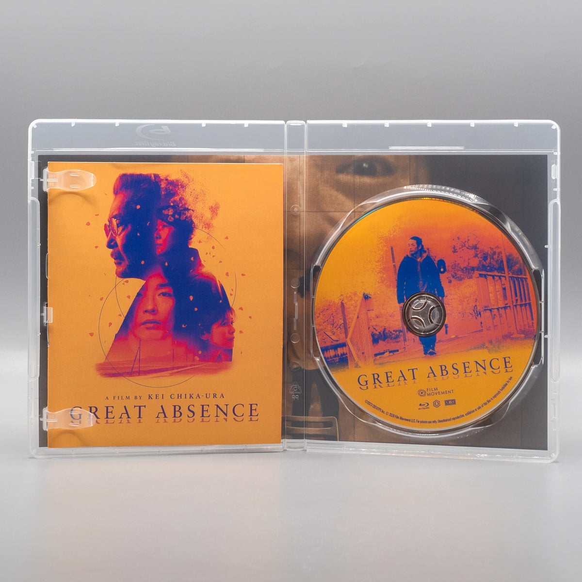 Open case showing disc art of Great Absence [Blu-ray]