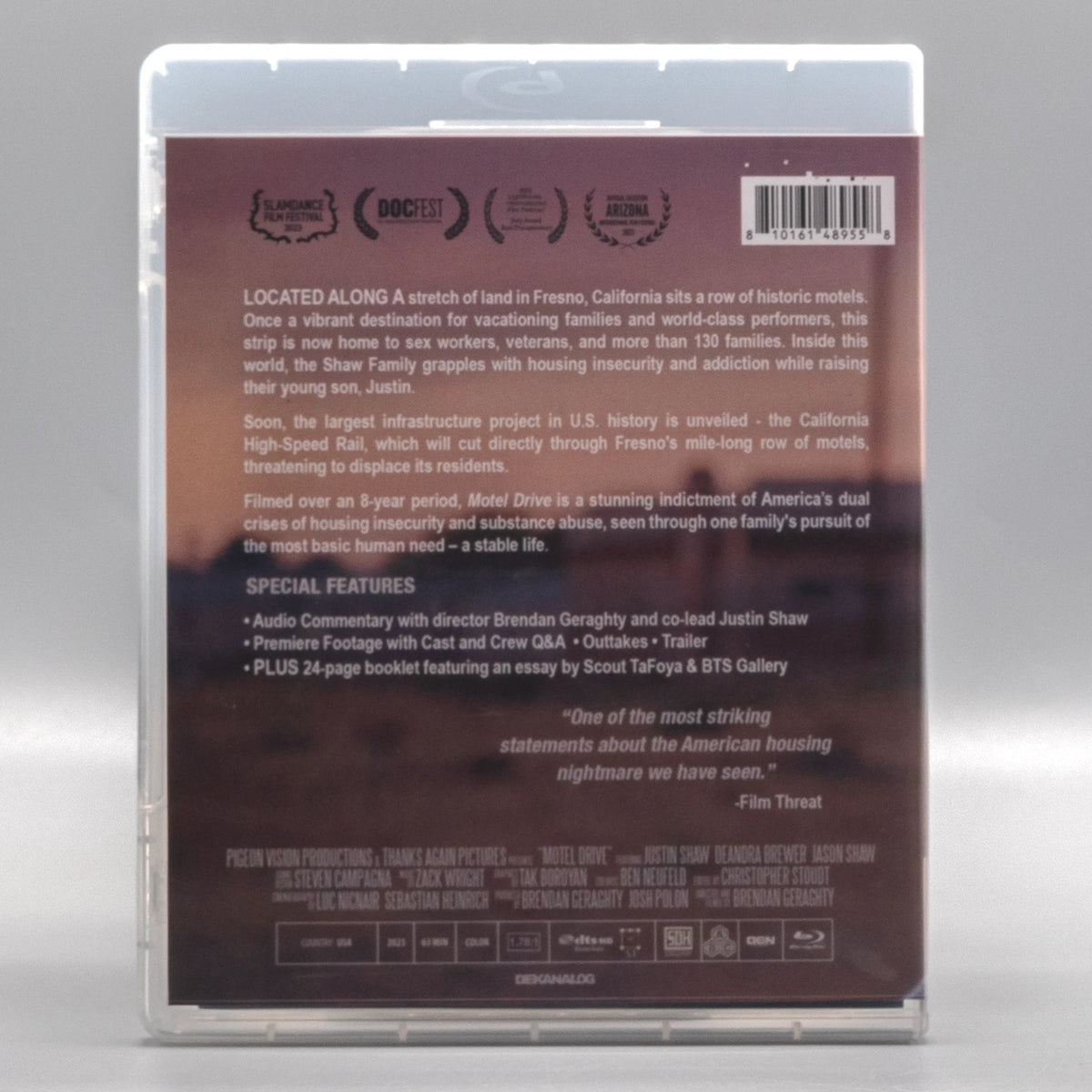 Back case of Motel Drive [Blu-ray]