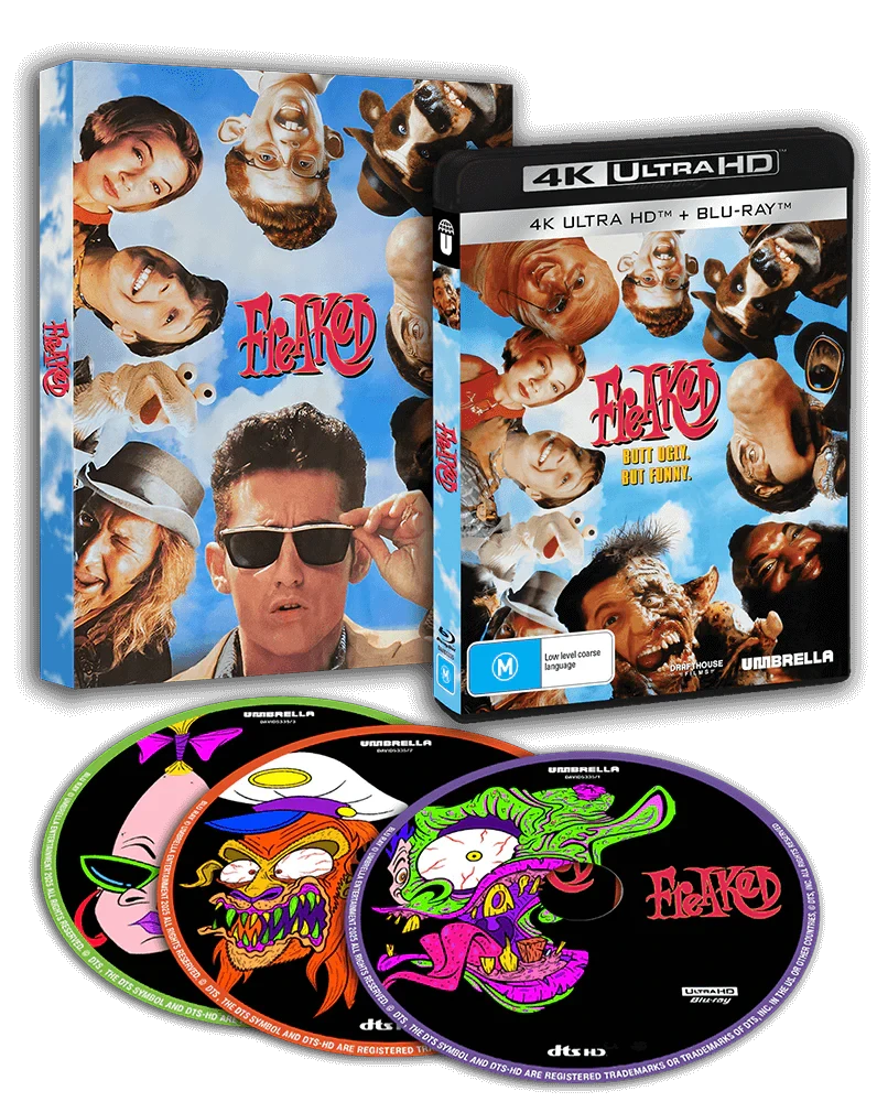 Box contents of Freaked (1993) [4K Ultra HD + Blu-ray]