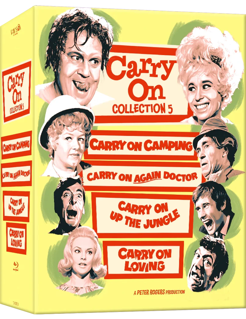 Front cover of Carry On... Film Collection 5 (1969 - 1970) Limited Edition [Blu-ray] (Australian Import)