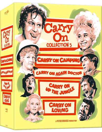 Front cover of Carry On... Film Collection 5 (1969 - 1970) Limited Edition [Blu-ray] (Australian Import)