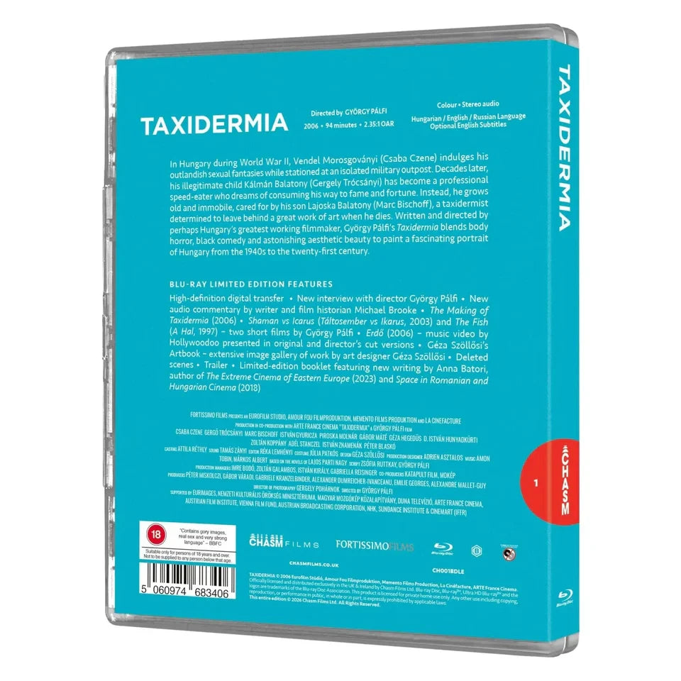 Back case of Taxidermia (Limited Edition UK Import) [Region B Blu-ray]