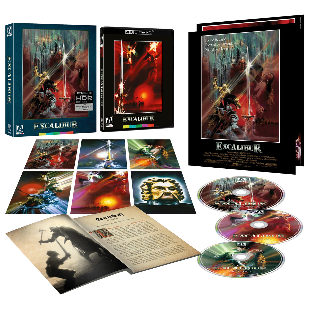 Box contents of Excalibur [Limited Edition] [4K Ultra HD + Blu-ray]
