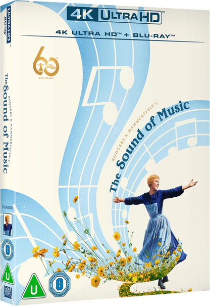 Front cover of The Sound of Music 60th Anniversary (UK Import) [4K Ultra HD + Region B Blu-ray]
