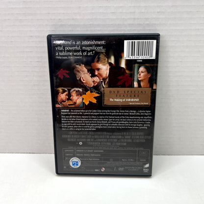 Back cover of Saraband (Swedish) [DVD]