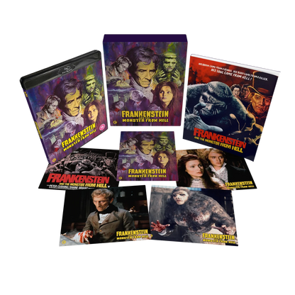 Box contents of Frankenstein and the Monster From Hell Limited Edition (UK Import) [Region B Blu-ray]