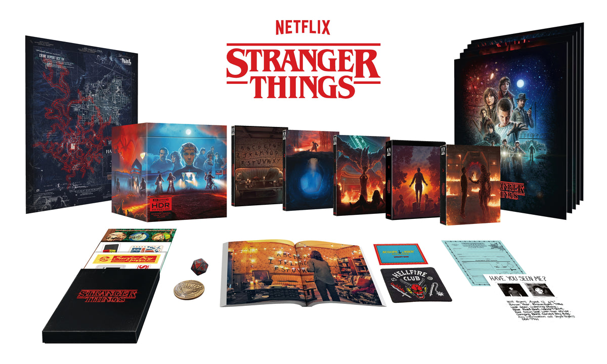 Box contents 1 of Stranger Things: The Complete Series Deluxe Limited Edition [4K Ultra HD]