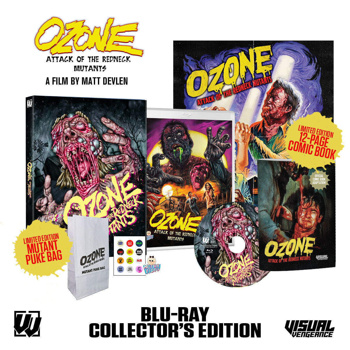 Box contents of Ozone: Attack Of The Redneck Mutants [Collector's Edition] [Blu-ray]