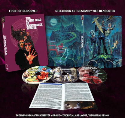 Box contents of Living Dead At Manchester Morgue Steelbook [Blu-ray + DVD]