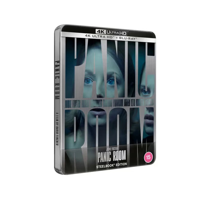 Front cover of Panic Room Limited Edition Steelbook (UK Import) [4K Ultra HD + Region B Blu-ray]