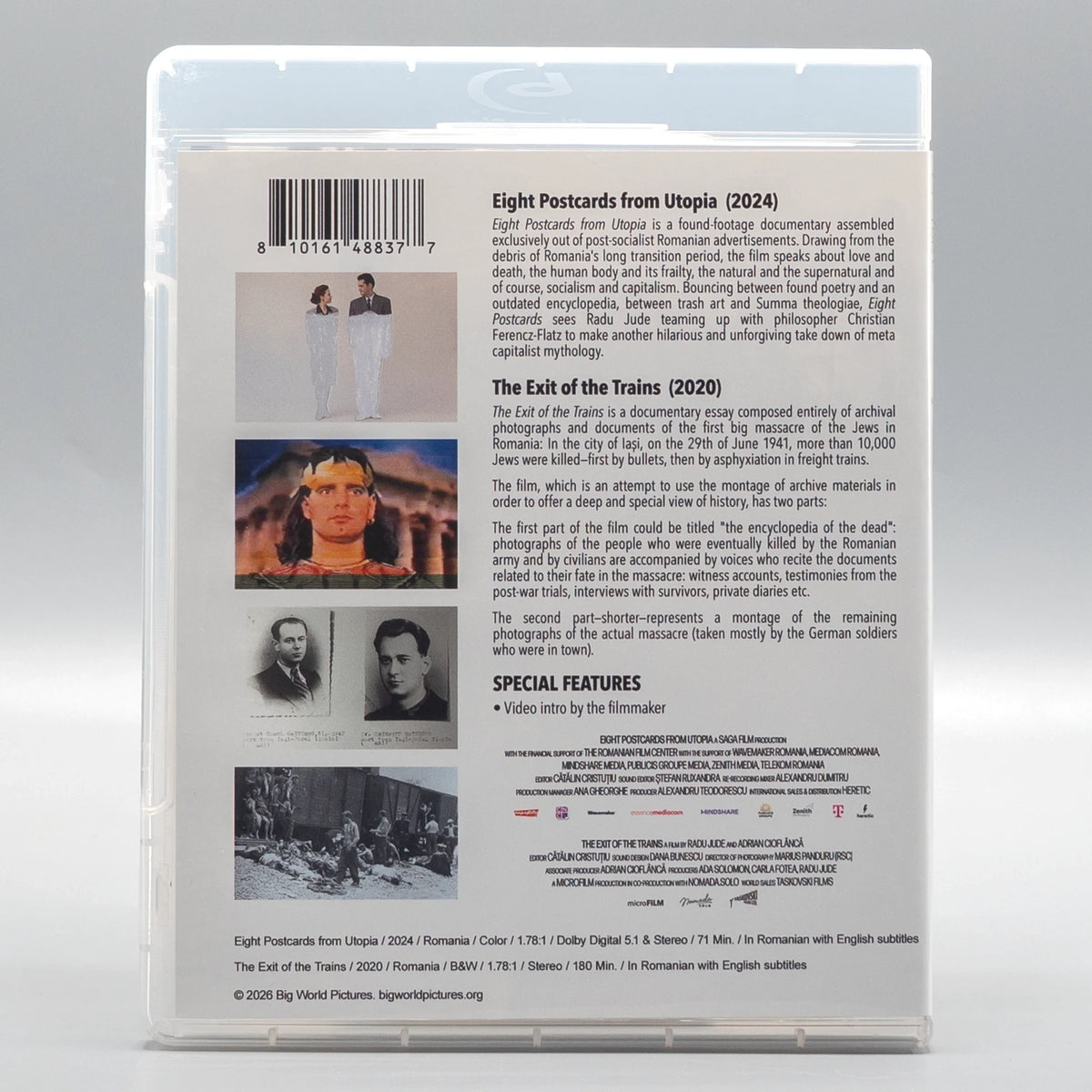 Back case of Eight Postcards from Utopia + The Exit of the Trains [Blu-ray]