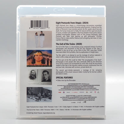 Back case of Eight Postcards from Utopia + The Exit of the Trains [Blu-ray]