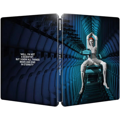 Full cover of The Man Who Fell To Earth Limited Edition Steelbook (UK Import) [4K Ultra HD + Region B Blu-ray]