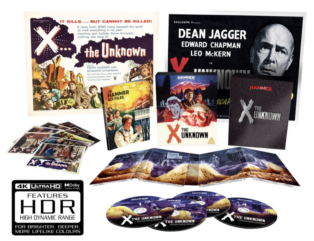 Box contents of X The Unknown Limited Edition (UK Import) [4K Ultra HD + Blu-ray]