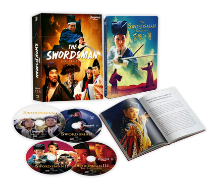 Box contents of The Swordsman Collection (1990 - 1993) Limited Edition Hardbox [4K Ultra HD + Blu-ray] (Australian Import)
