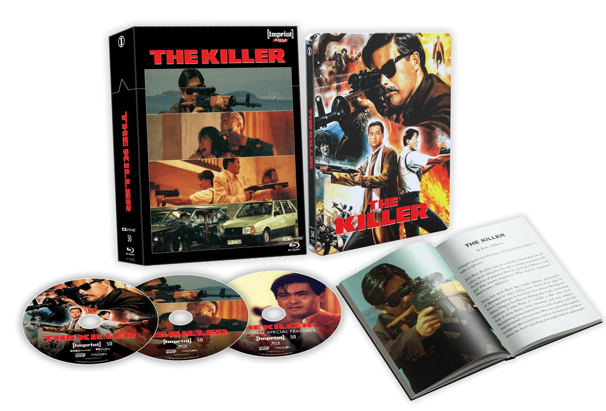 Box contents of The Killer (1989) Steelbook Limited Edition Hardbox [4K Ultra HD + Blu-ray] (Australian Import)