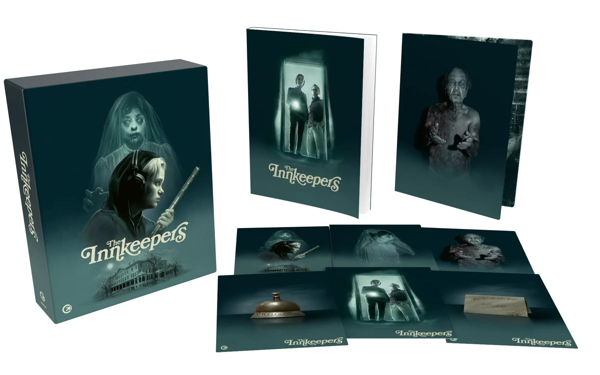 Box contents of The Innkeepers Limited Edition (UK Import) [4K Ultra HD + Region B Blu-ray]
