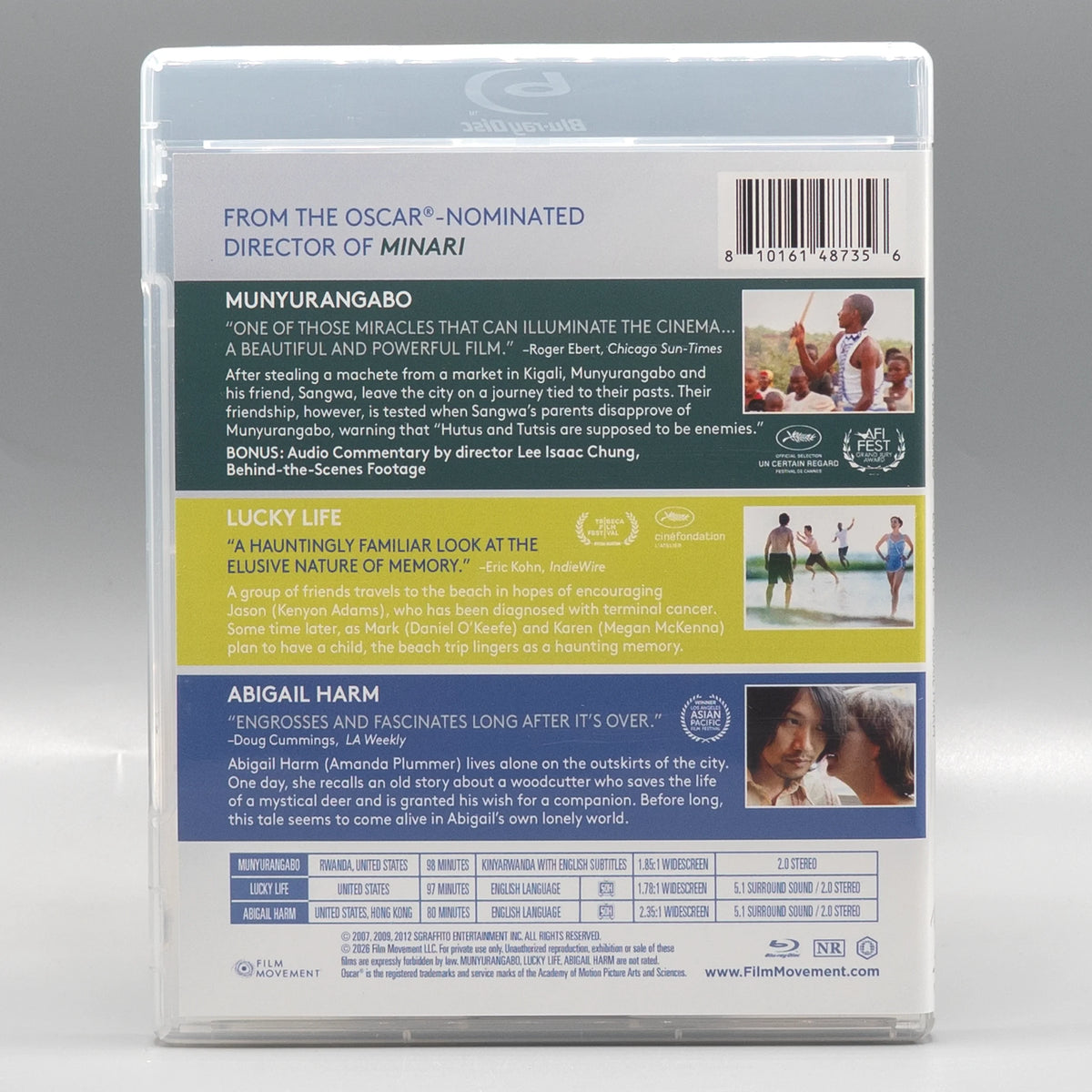 Back case of The Early Films of Lee Isaac Chung [Blu-ray]
