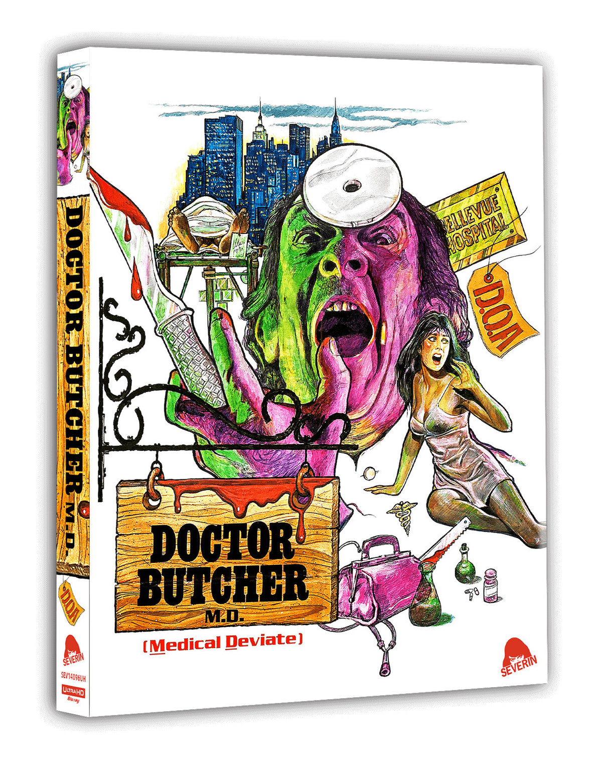 3D art of Doctor Butcher M.D. / Zombie Holocaust [4K Ultra HD + Blu-ray]