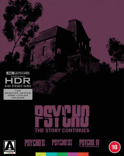 Front cover of Psycho: Story Continues Collection (UK Import) [4K Ultra HD]