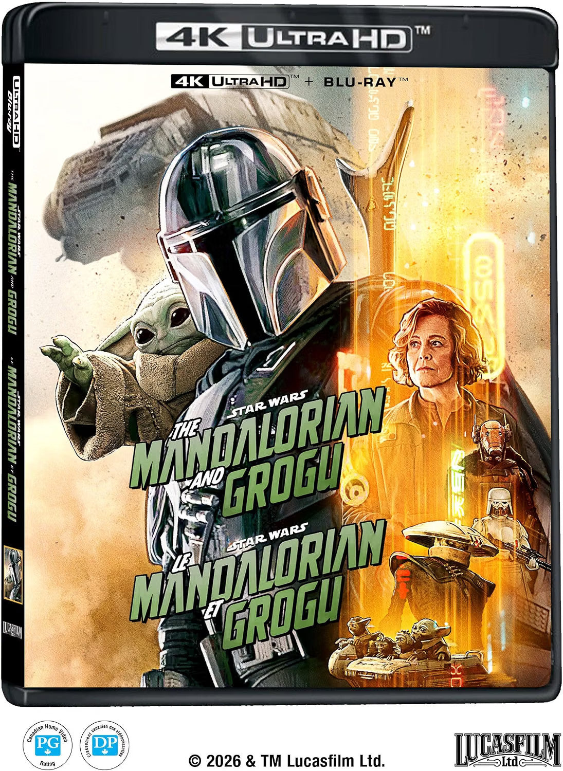 Front cover of The Mandalorian and Grogu [4K Ultra HD + Blu-ray]