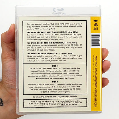 Back slipcover of True Crime Triple Ripper [Blu-ray]