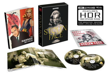 Box contents of Stolen Face Limited Edition (UK Import) [4K Ultra HD + Region B Blu-ray]