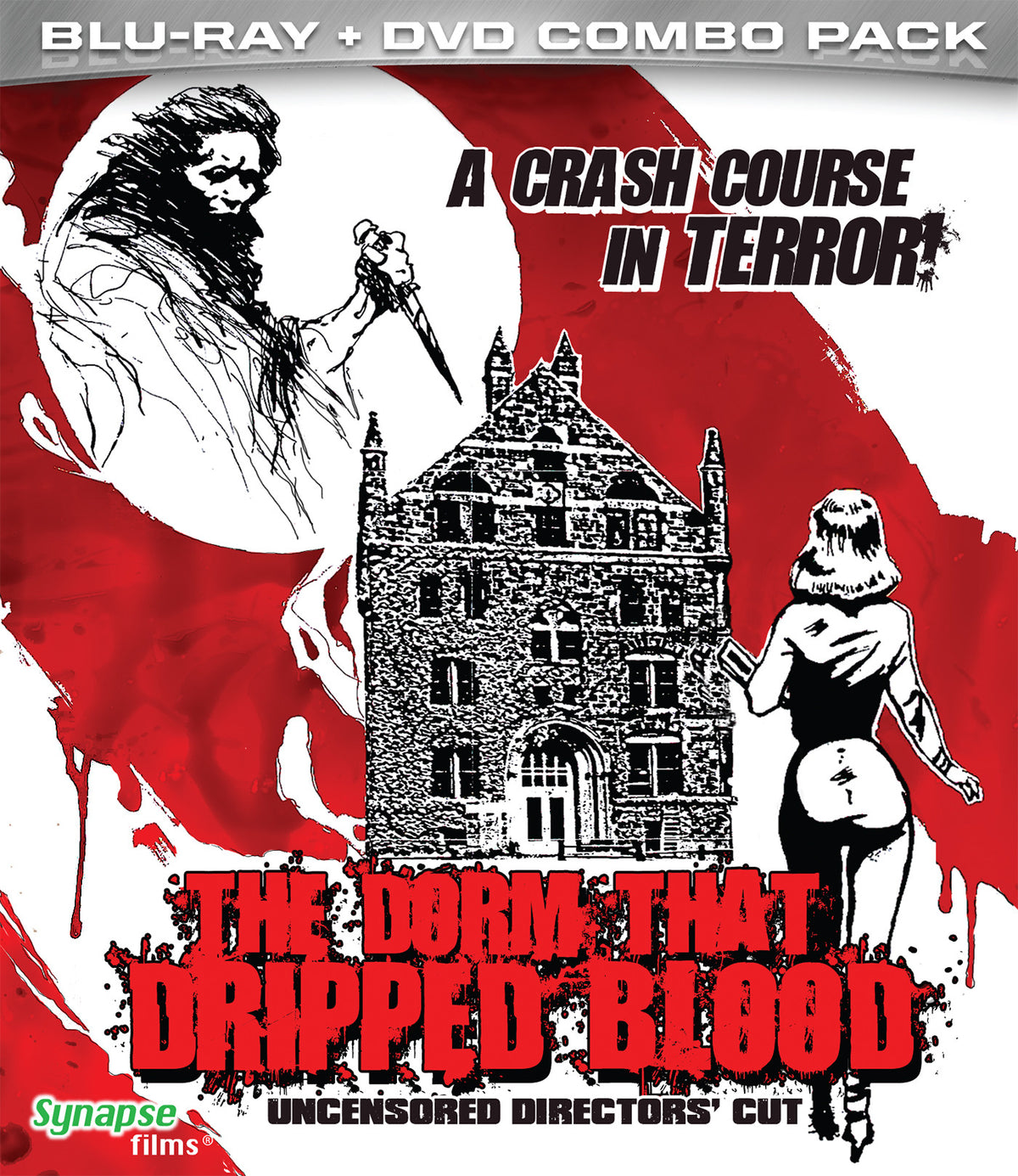 Front cover of The Dorm That Dripped Blood [Blu-ray + DVD]