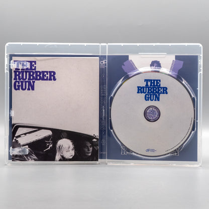 Open case showing disc art of The Rubber Gun [Blu-ray]