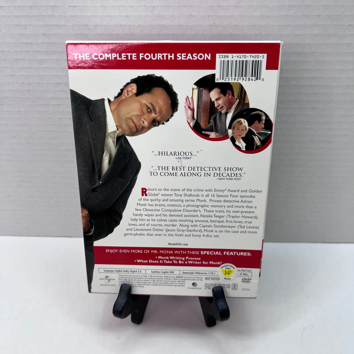 Back cover of Pre-Owned | Monk: Season Four [DVD]