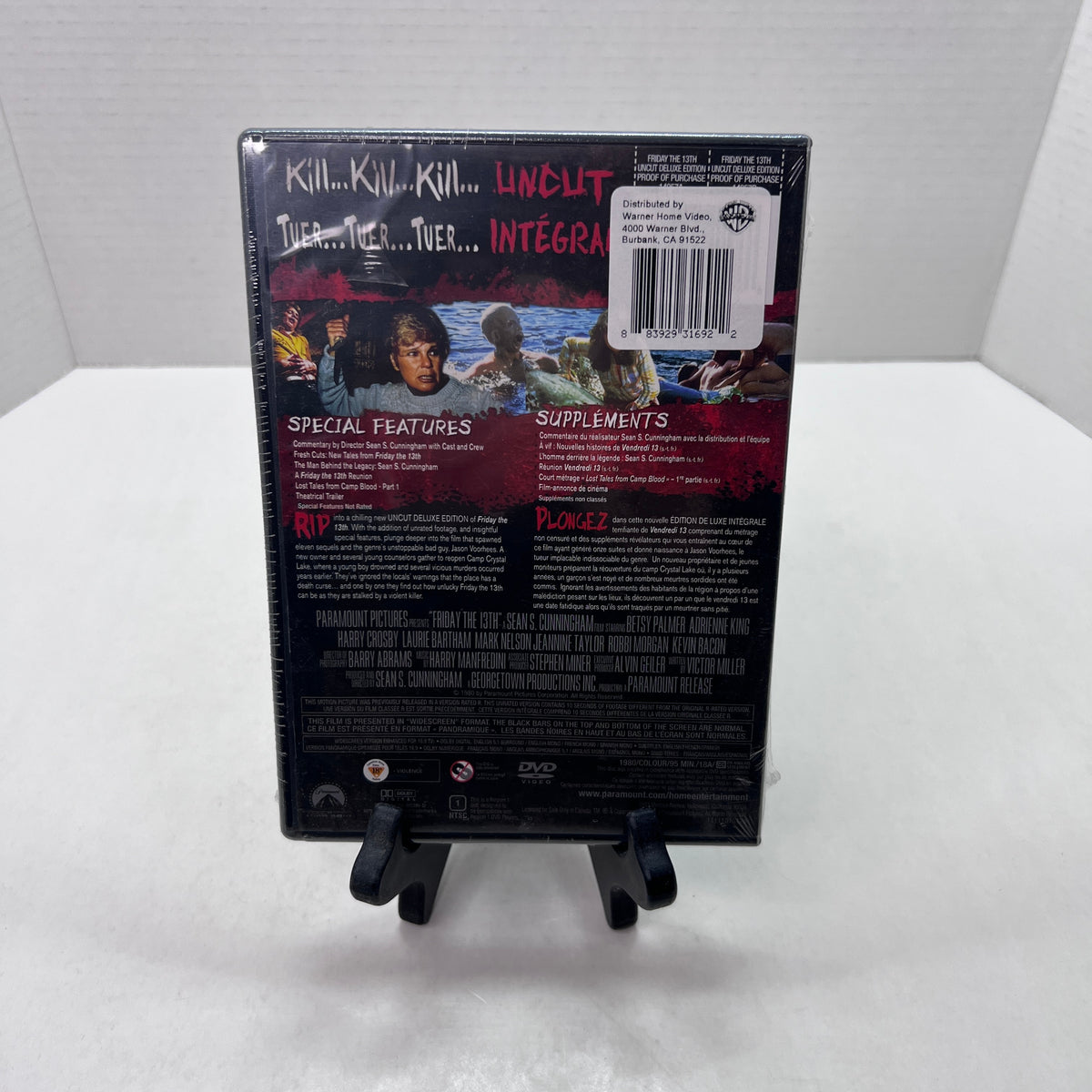 Back cover of Friday the 13th: Uncut [DVD]