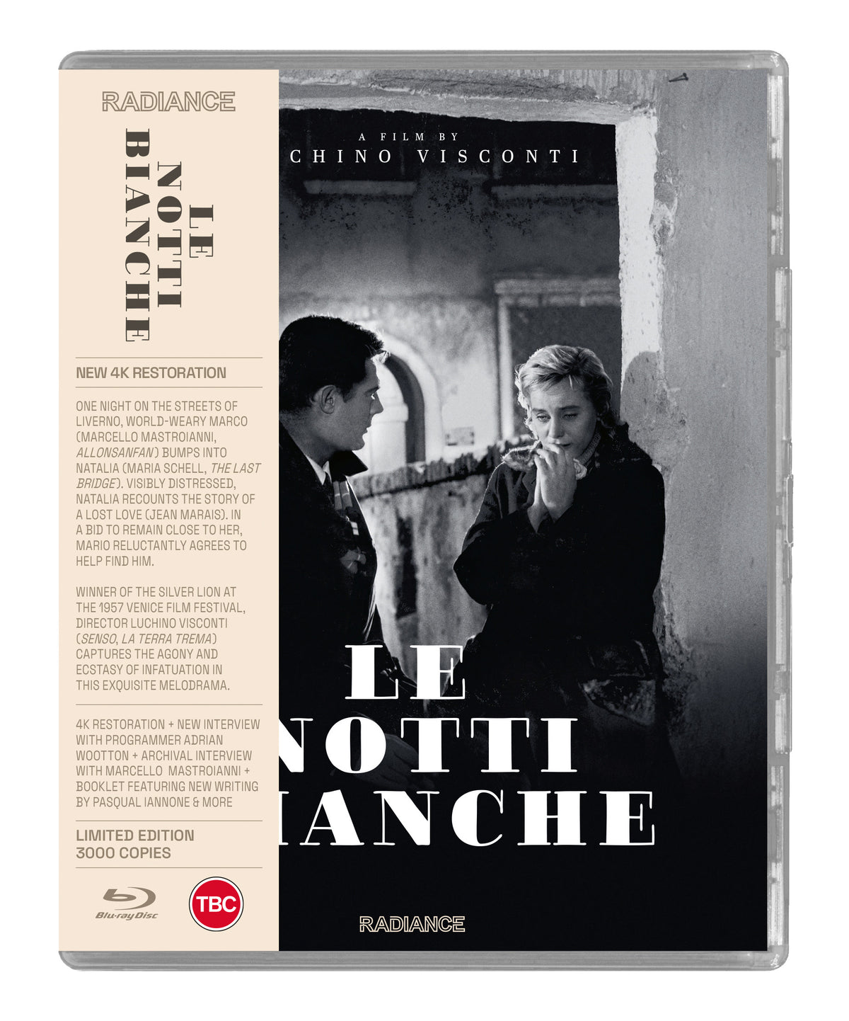 Front cover of Le notti bianche Limited Edition (UK Import) [Region B Blu-ray]